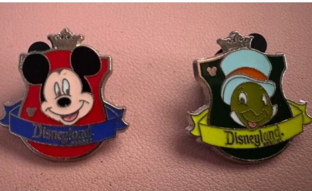 Disneyland 2012 Hidden Mickey Pin Lot - Mickey Mouse &  Jiminy Cricket